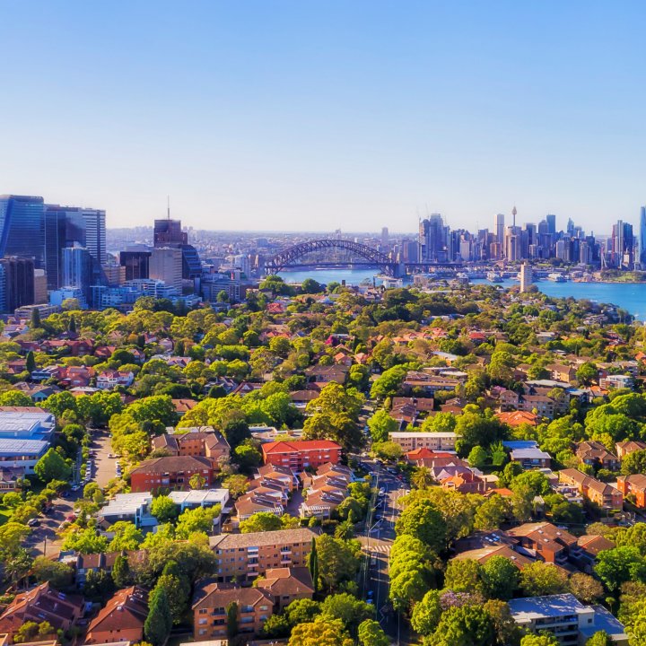 View of Sydney skyline